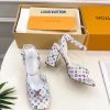 ルイヴィトン 靴 LV スイングサンダル レディース マルチカラー lv303440 N品 サンダル ヒール 可愛い - 画像 (6)