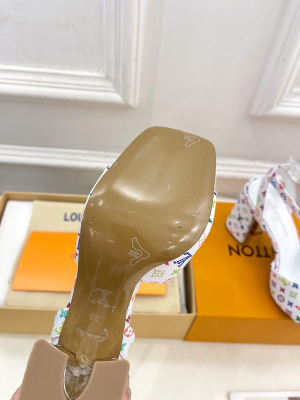 ルイヴィトン 靴 LV スイングサンダル レディース マルチカラー lv303440 N品 サンダル ヒール 可愛い - 画像 (2)