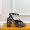 ルイヴィトン 靴 LV スイングサンダル レディース マルチカラー lv303441 N品 ヒール サンダル 歩きやすい ブランド - 画像 (9)
