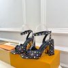 ルイヴィトン 靴 LV スイングサンダル レディース マルチカラー lv303441 N品 ヒール サンダル 歩きやすい ブランド - 画像 (8)