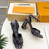ルイヴィトン 靴 LV スイングサンダル レディース マルチカラー lv303441 N品 ヒール サンダル 歩きやすい ブランド - 画像 (6)
