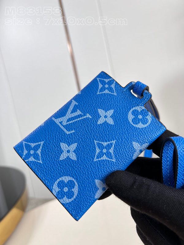 LOUIS VUITTON カードケース ポルト カルト オンストラップ モノグラムキャンバス M83154 コインケース ブルー - 画像 (6)