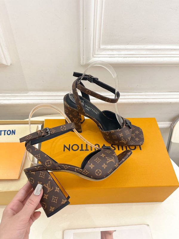 ルイヴィトン 靴 LV スイングサンダル レディース ブラウン lv303442 N品 サンダルブランド 高級 レディース - 画像 (7)