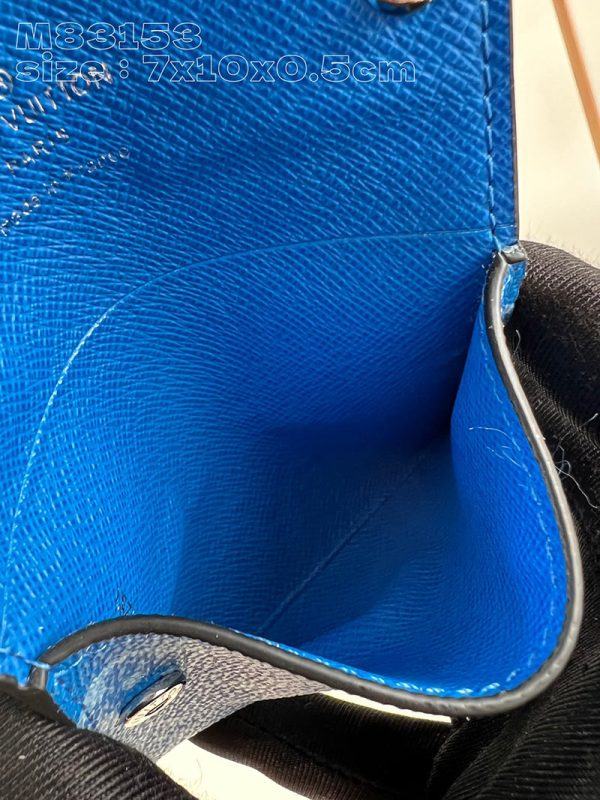 LOUIS VUITTON カードケース ポルト カルト オンストラップ モノグラムキャンバス M83154 コインケース ブルー - 画像 (3)