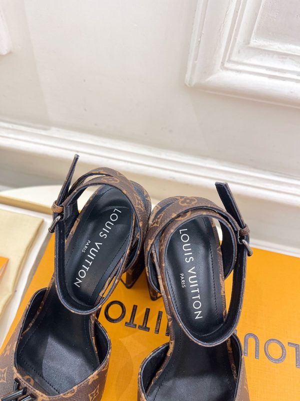 ルイヴィトン 靴 LV スイングサンダル レディース ブラウン lv303442 N品 サンダルブランド 高級 レディース - 画像 (3)