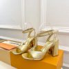 ルイヴィトン 靴 LV スイングサンダル レディース ゴールド lv303444 N品 サンダルブランド 高級 レディース - 画像 (8)