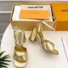 ルイヴィトン 靴 LV スイングサンダル レディース ゴールド lv303444 N品 サンダルブランド 高級 レディース - 画像 (6)