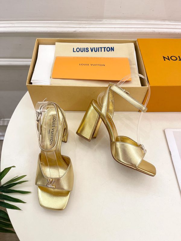 ルイヴィトン 靴 LV スイングサンダル レディース ゴールド lv303444 N品 サンダルブランド 高級 レディース - 画像 (6)