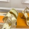 ルイヴィトン 靴 LV スイングサンダル レディース ゴールド lv303444 N品 サンダルブランド 高級 レディース - 画像 (5)