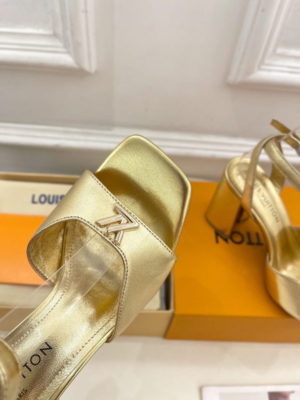 ルイヴィトン 靴 LV スイングサンダル レディース ゴールド lv303444 N品 サンダルブランド 高級 レディース - 画像 (5)