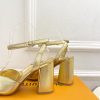 ルイヴィトン 靴 LV スイングサンダル レディース ゴールド lv303444 N品 サンダルブランド 高級 レディース - 画像 (3)