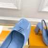 ルイヴィトン 靴 LV スイング スリングバック パンプス 9cm lv303446 スカイブルー N品 ヴィトン 靴 レディース パンプス - 画像 (5)