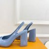ルイヴィトン 靴 LV スイング スリングバック パンプス 9cm lv303446 スカイブルー N品 ヴィトン 靴 レディース パンプス - 画像 (3)