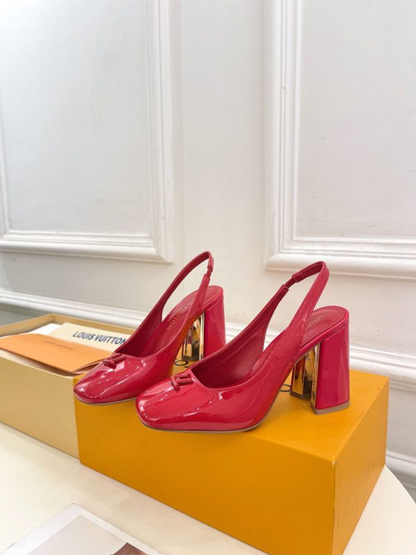ルイヴィトン 靴 LV スイング スリングバック パンプス 9cm lv303447 レッド N品 ヴィトン 靴 レディース パンプス - 画像 (8)