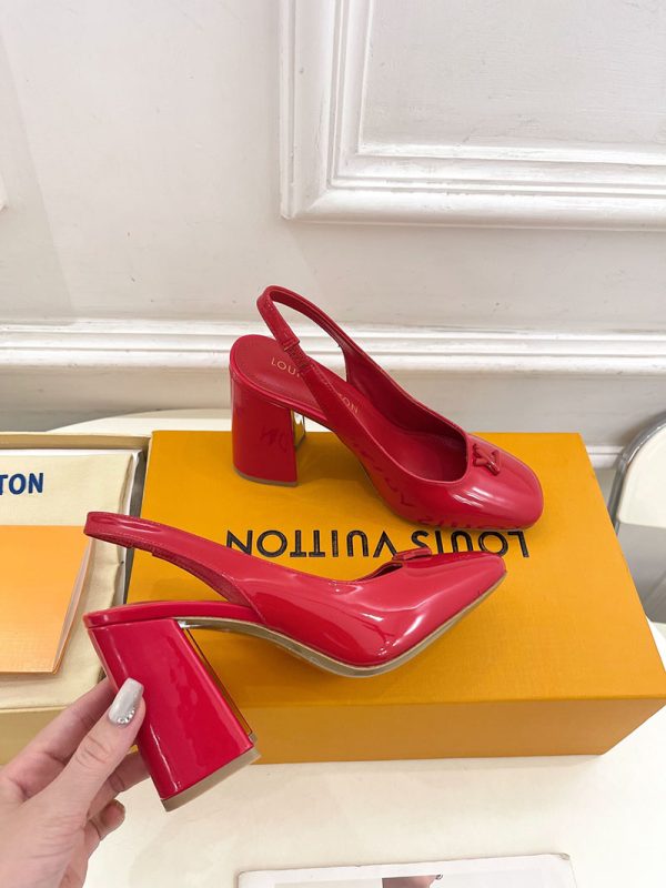 ルイヴィトン 靴 LV スイング スリングバック パンプス 9cm lv303447 レッド N品 ヴィトン 靴 レディース パンプス - 画像 (7)