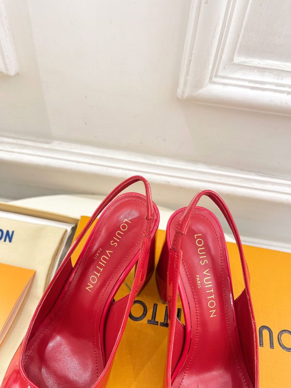 ルイヴィトン 靴 LV スイング スリングバック パンプス 9cm lv303447 レッド N品 ヴィトン 靴 レディース パンプス - 画像 (5)