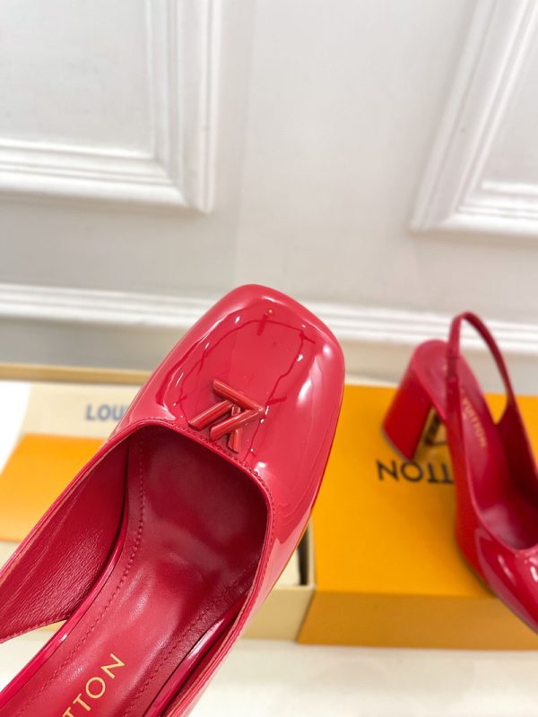 ルイヴィトン 靴 LV スイング スリングバック パンプス 9cm lv303447 レッド N品 ヴィトン 靴 レディース パンプス - 画像 (4)