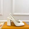 ルイヴィトン 靴 LV スイング スリングバック パンプス 9cm lv303448 ホワイト N品 ヴィトン 靴 レディース パンプス - 画像 (9)
