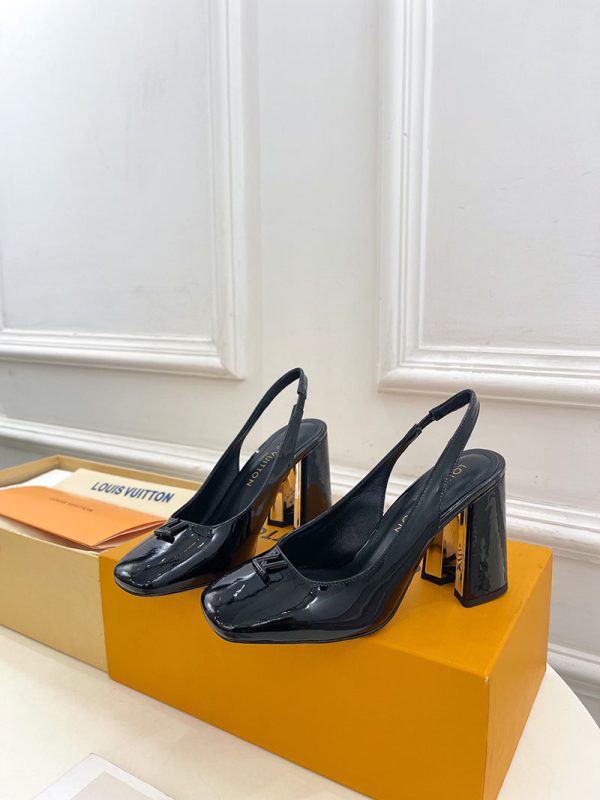 ルイヴィトン 靴 LV スイング スリングバック パンプス 9cm lv303449 ブラック N品 ヴィトン 靴 レディース パンプス - 画像 (8)