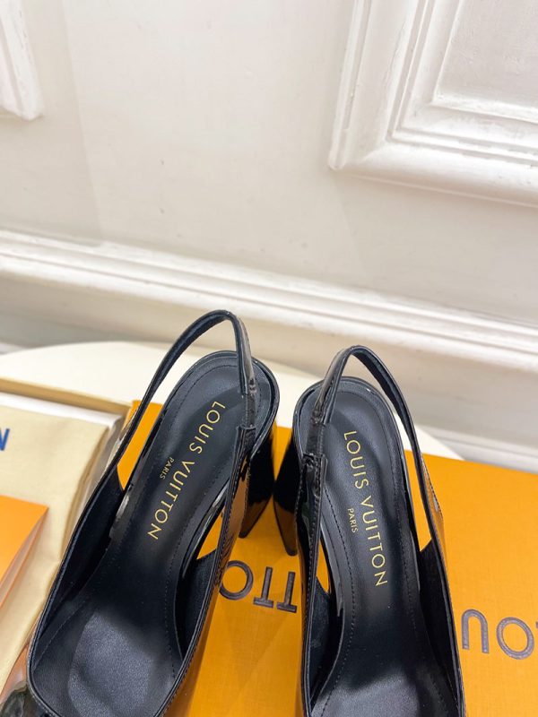 ルイヴィトン 靴 LV スイング スリングバック パンプス 9cm lv303449 ブラック N品 ヴィトン 靴 レディース パンプス - 画像 (3)