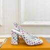 ルイヴィトン 靴 LV スイング スリングバック パンプス 9cm lv303450 マルチカラー N品 ヴィトン 靴 レディース パンプス - 画像 (9)
