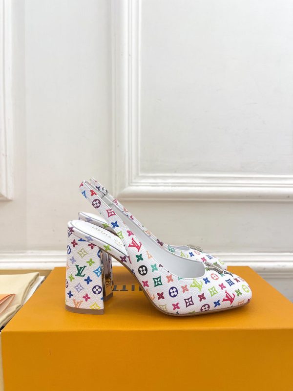 ルイヴィトン 靴 LV スイング スリングバック パンプス 9cm lv303450 マルチカラー N品 ヴィトン 靴 レディース パンプス - 画像 (9)