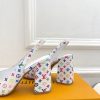 ルイヴィトン 靴 LV スイング スリングバック パンプス 9cm lv303450 マルチカラー N品 ヴィトン 靴 レディース パンプス - 画像 (3)