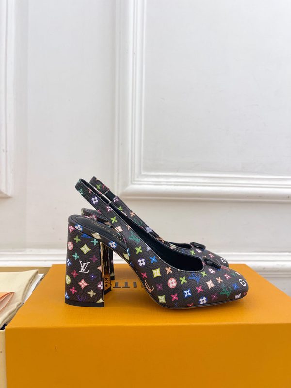 ルイヴィトン 靴 LV スイング スリングバック パンプス 9cm lv303451 マルチカラー N品 ルイヴィトン パンプス モノグラム - 画像 (9)