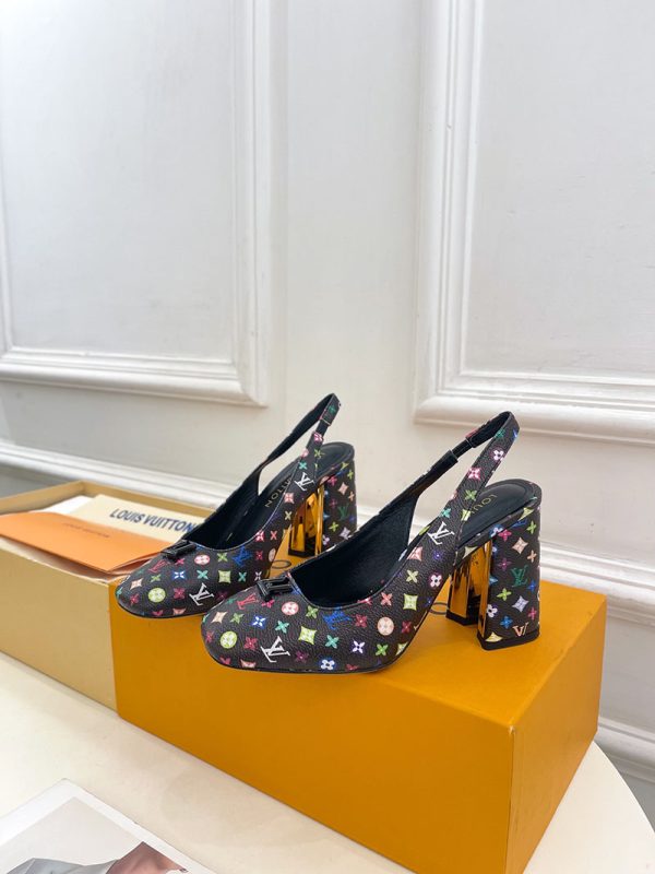 ルイヴィトン 靴 LV スイング スリングバック パンプス 9cm lv303451 マルチカラー N品 ルイヴィトン パンプス モノグラム - 画像 (8)