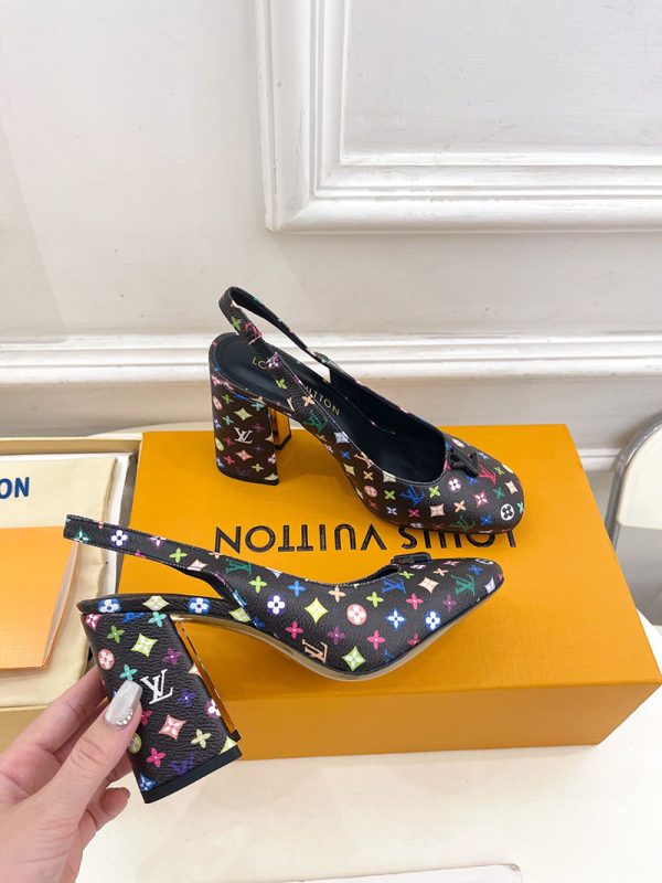 ルイヴィトン 靴 LV スイング スリングバック パンプス 9cm lv303451 マルチカラー N品 ルイヴィトン パンプス モノグラム - 画像 (7)
