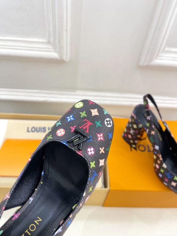 ルイヴィトン 靴 LV スイング スリングバック パンプス 9cm lv303451 マルチカラー N品 ルイヴィトン パンプス モノグラム - 画像 (5)