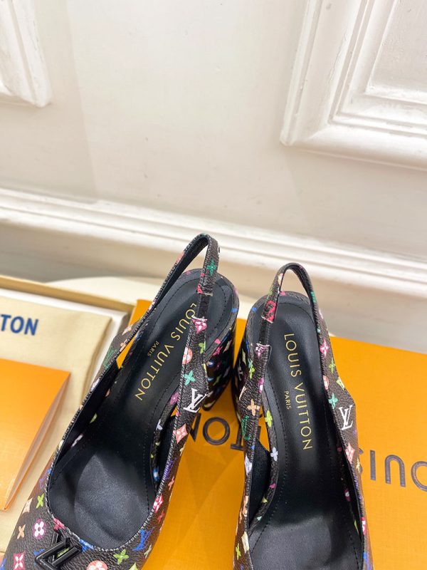 ルイヴィトン 靴 LV スイング スリングバック パンプス 9cm lv303451 マルチカラー N品 ルイヴィトン パンプス モノグラム - 画像 (4)