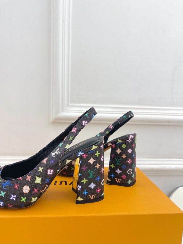 ルイヴィトン 靴 LV スイング スリングバック パンプス 9cm lv303451 マルチカラー N品 ルイヴィトン パンプス モノグラム - 画像 (3)