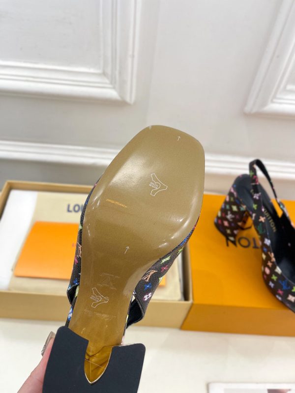 ルイヴィトン 靴 LV スイング スリングバック パンプス 9cm lv303451 マルチカラー N品 ルイヴィトン パンプス モノグラム - 画像 (2)