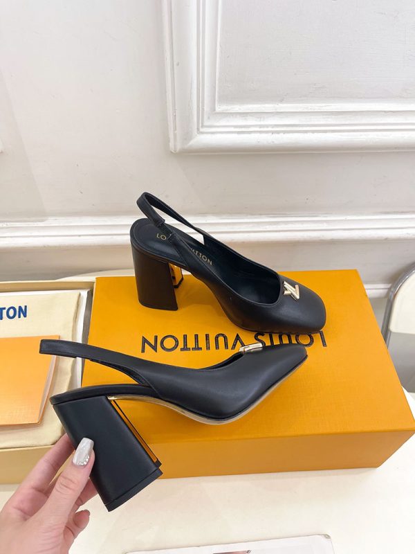 ルイヴィトン 靴 LV スイング スリングバック パンプス 9cm lv303452 ブラック N品 ルイヴィトン パンプス モノグラム - 画像 (7)