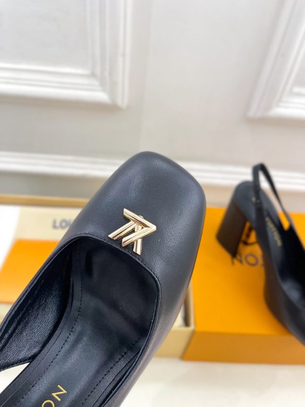ルイヴィトン 靴 LV スイング スリングバック パンプス 9cm lv303452 ブラック N品 ルイヴィトン パンプス モノグラム - 画像 (5)