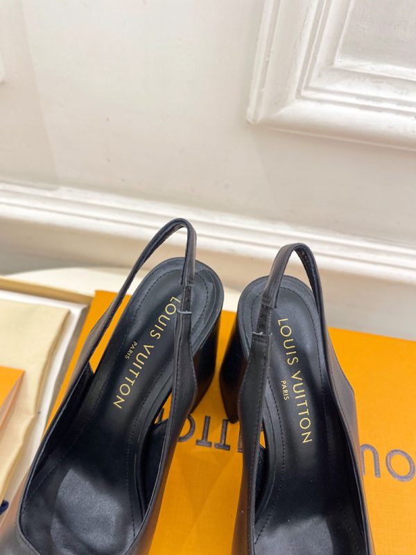 ルイヴィトン 靴 LV スイング スリングバック パンプス 9cm lv303452 ブラック N品 ルイヴィトン パンプス モノグラム - 画像 (3)