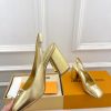 ルイヴィトン 靴 LV スイング スリングバック パンプス 9cm lv303453 ゴールド N品 ルイヴィトン パンプス モノグラム - 画像 (6)