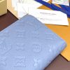 LOUIS VUITTON M83225 モノグラム・アンプラント ラウンドファスナー長財布 ジッピー・ウォレット ブルー - 画像 (4)