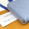 LOUIS VUITTON M83225 モノグラム・アンプラント ラウンドファスナー長財布 ジッピー・ウォレット ブルー - 画像 (3)