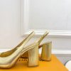 ルイヴィトン 靴 LV スイング スリングバック パンプス 9cm lv303453 ゴールド N品 ルイヴィトン パンプス モノグラム - 画像 (3)