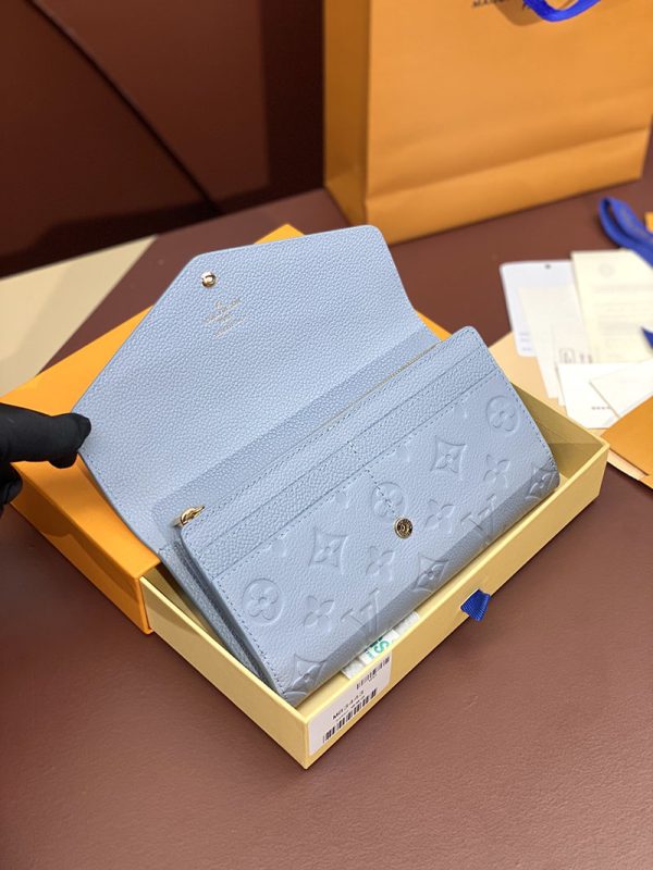 LOUIS VUITTON ポルトフォイユ・サラ ラウンド長財布 財布 レディース M82048 ブルー 超N品 - 画像 (7)