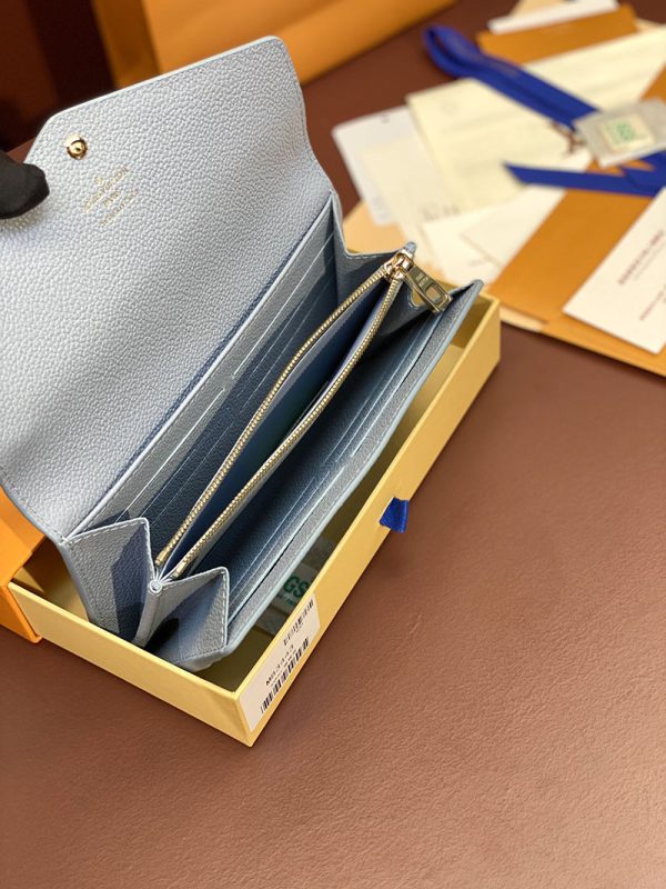 LOUIS VUITTON ポルトフォイユ・サラ ラウンド長財布 財布 レディース M82048 ブルー 超N品 - 画像 (6)