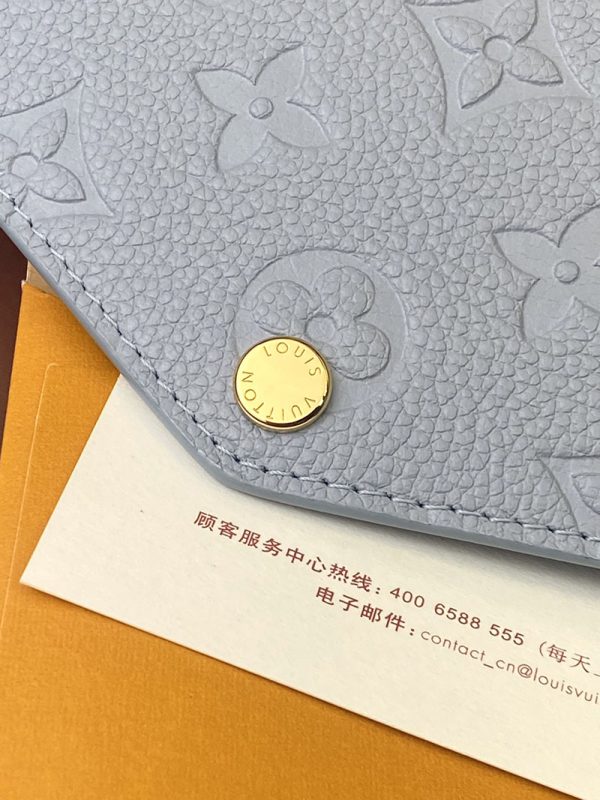 LOUIS VUITTON ポルトフォイユ・サラ ラウンド長財布 財布 レディース M82048 ブルー 超N品 - 画像 (3)