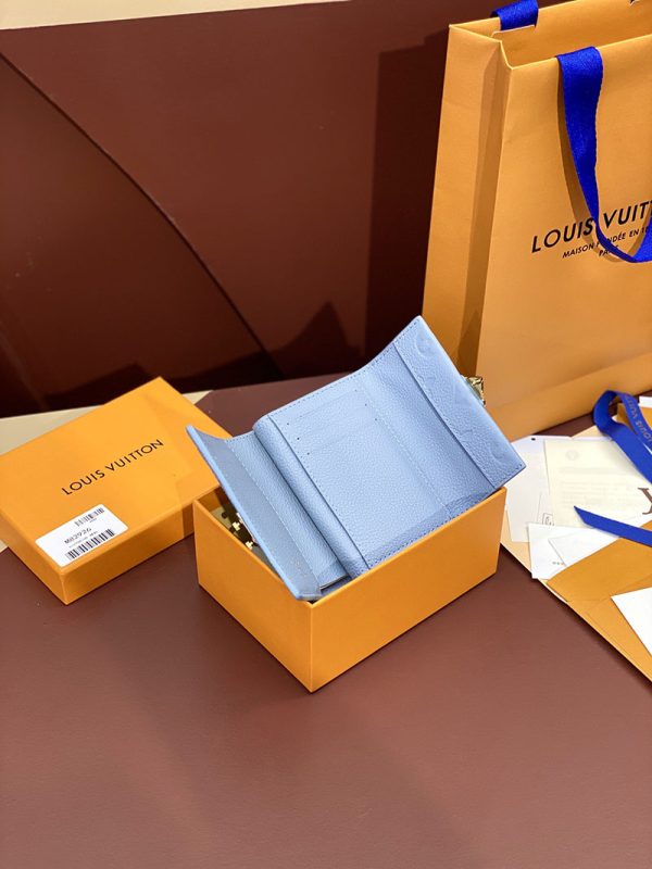 LOUIS VUITTON モノグラムアンプラント ポルトフォイユ メティス コンパクト M82926 ブルー 財布 超N品 - 画像 (7)