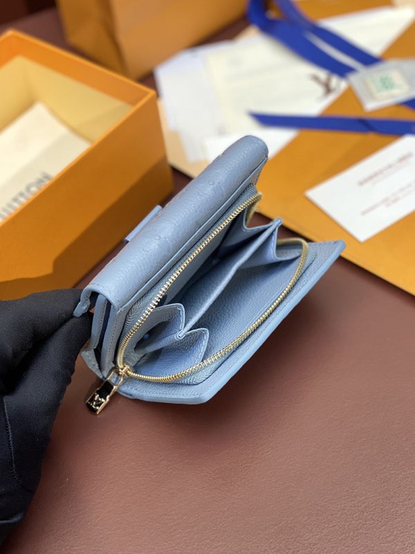 LOUIS VUITTON モノグラムアンプラント ポルトフォイユ メティス コンパクト M82926 ブルー 財布 超N品 - 画像 (5)
