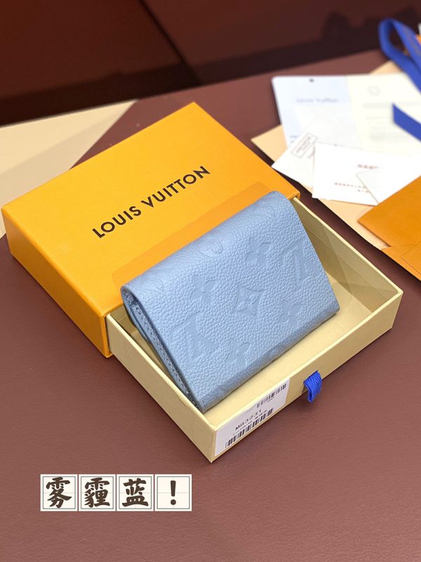 LOUIS VUITTON コインケース レディース モノグラム アンプラント ポルトモネ・ロザリ ブルー M83231 超N品 - 画像 (9)