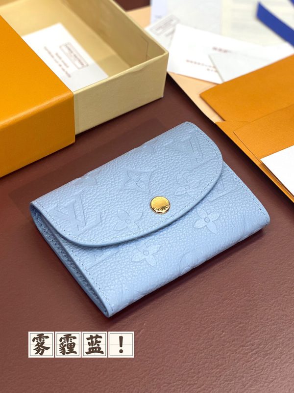LOUIS VUITTON コインケース レディース モノグラム アンプラント ポルトモネ・ロザリ ブルー M83231 超N品 - 画像 (8)