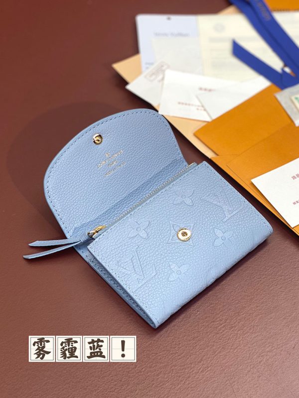 LOUIS VUITTON コインケース レディース モノグラム アンプラント ポルトモネ・ロザリ ブルー M83231 超N品 - 画像 (6)