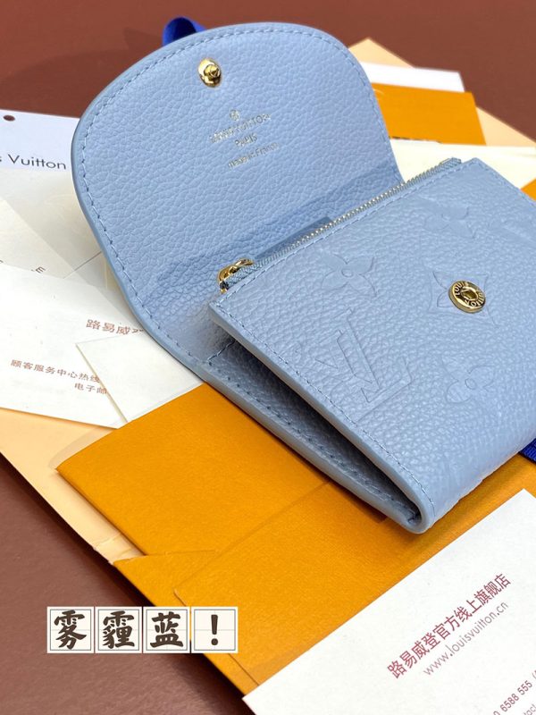 LOUIS VUITTON コインケース レディース モノグラム アンプラント ポルトモネ・ロザリ ブルー M83231 超N品 - 画像 (3)
